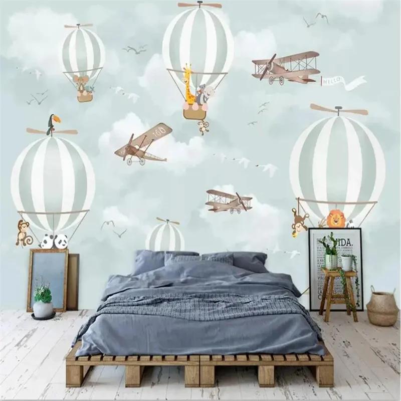 Обои 3d фотообои мультфильм воздушный шар фон обои домашний декор 3d обои