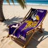 Minnesota Vikings Fan Gear Customized Name Beach Towel Super Soft & Absorbent