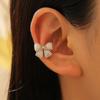 Французские высококлассные микро-инкрустированные цирконом и жемчугом клипсы для ушей, темпераментные бантики, без проколов, клипсы для ушной раковины, микро-инкрустированные высококачественные серьги.