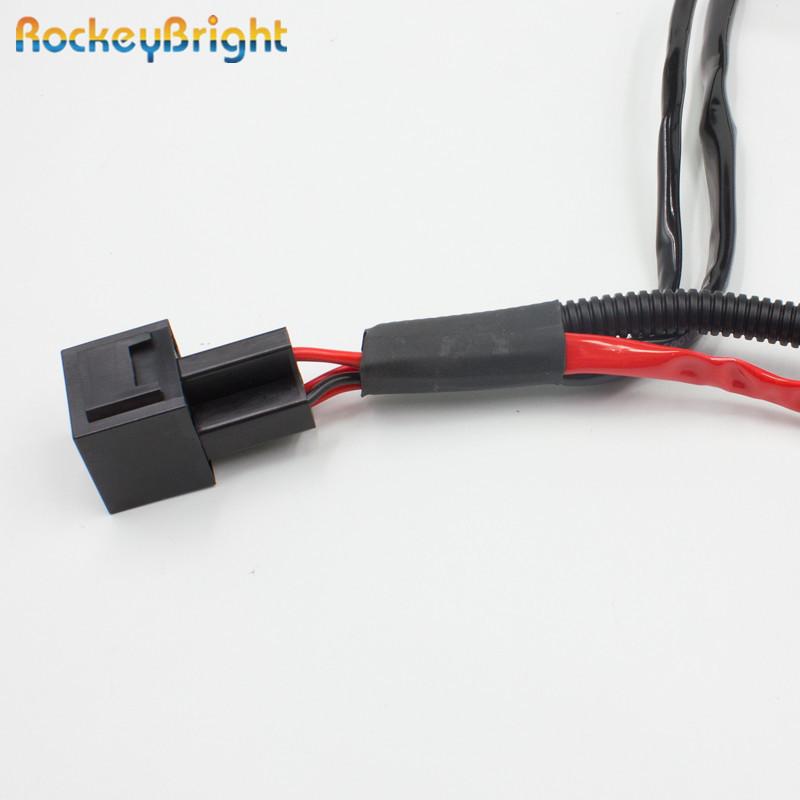 Rockeybright удлинительный кабель для ксеноновой лампы HID ксеноновый HID комплект реле проводка H1 H3 H7 H8 H9 H11 9005 9006 комплект для переоборудования реле