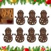 Decorazioni Accoglienti per la Casa Invernale 7 Pezzi Renne di Legno 3D Luminose Decorazione Natalizia con Retroilluminazione LED Calda, Adesivi a Strappo e Sagoma Rustici