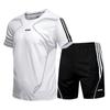 Men's Running Tight T-shirt Sports Set Gym Fitness Top with Beach Pants 2PC Sportswear Quick Drying Fashion Plus Size Clothing