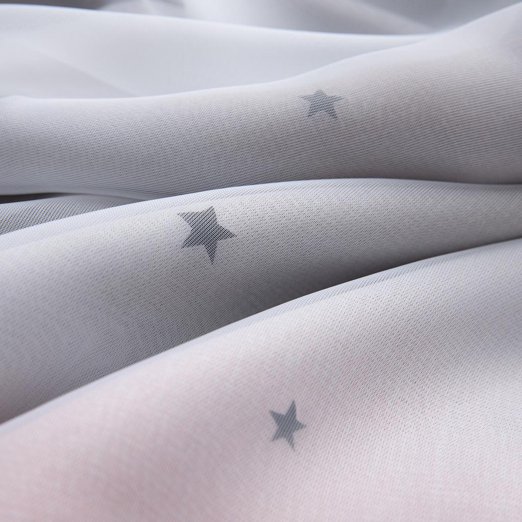 2 шт., занавеска с простым градиентом, ажурный звездный узор, двухслойная затемненная спальня, гостиная