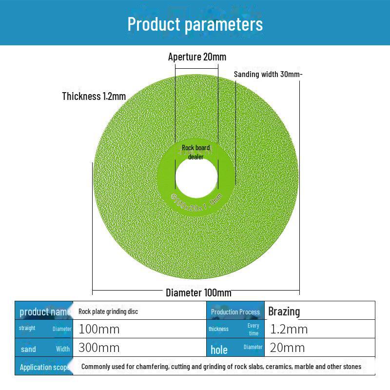 Сверхширокий мелкозернистый диск для снятия фаски и шлифовки плитки и мрамора