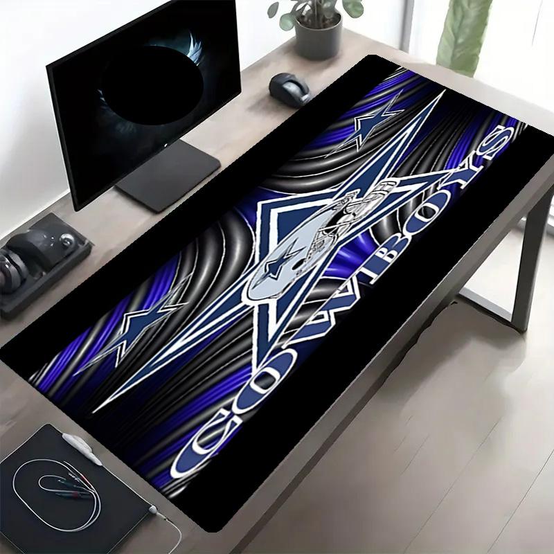Dallas Cowboys Print Mouse Pad, Anti‑Slip Desktop keyboard Mat, for PC Laptop Gaming Working Daily Use, Cool Festival Surprise Gift
