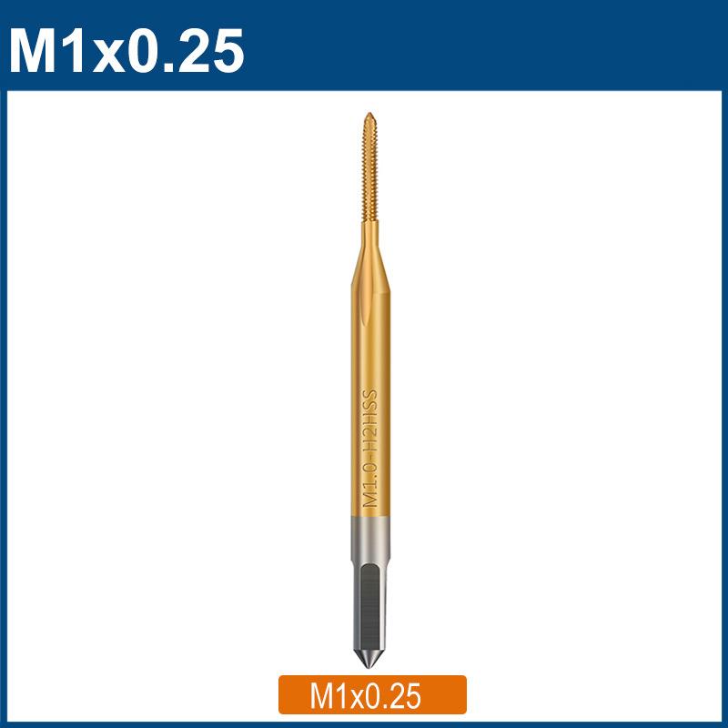 М1 М1.2 М 1.4 М 1.6 М1.7 М1.8 HSS Резьбовой метчик Машинный метчик Титановое покрытие Металлическое резьбовое отверстие Метчик Сверло