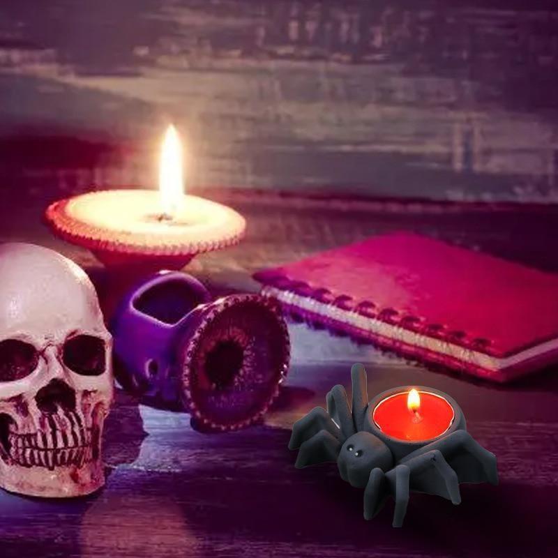 DIY паук подсвечник Хэллоуин подсвечник силиконовая форма гипсовая бетонная форма для чашки свечи вечерние украшения дома