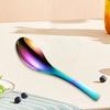 Useful Plating Process Drink Soup Lightweight Stainless Steel Chinese Style Spoon Restaurant Accessory Household Spoon
