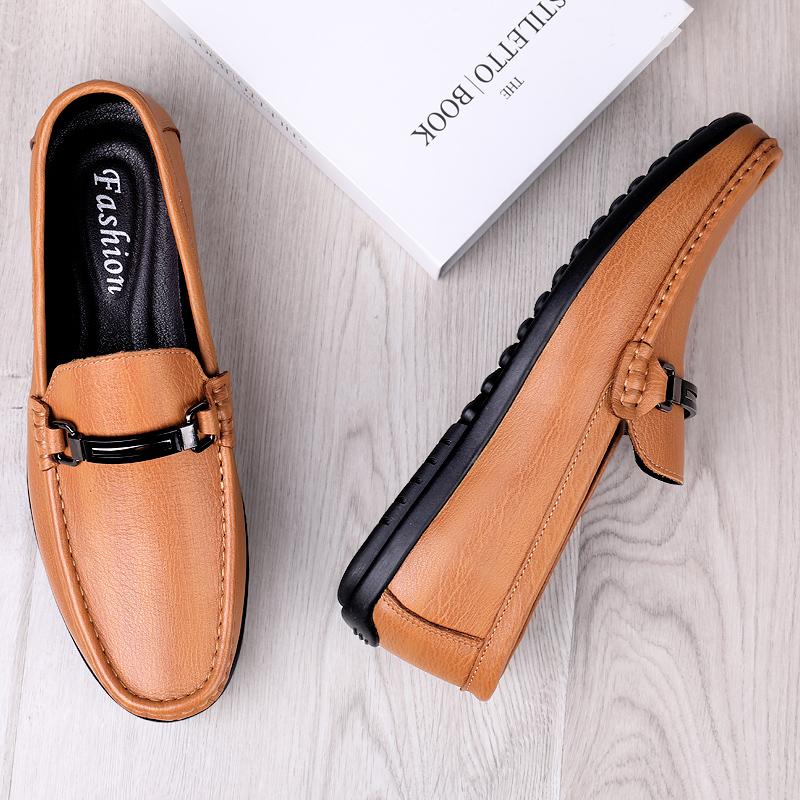 Luxury Men Loafers Real Leather Shoes Fashion Men Boat Shoes Brand Men Casual Genuine Leather Shoes Male Luxe Driving Flat Shoes
