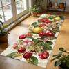 Fresh Pastoral Style Lemon Runner Rug Green Decoration Home Living Room Non-slip Long Carpet Washable Outdoor Patio Soft Mats