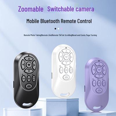 Масштабируемый Bluetooth-пульт и палка для селфи для коротких видео, перелистывания страниц, регулировки фокуса и чтения электронных книг (Модель 2025 г.).