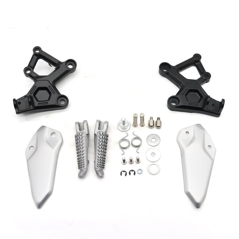 For Kawasaki ZX4R ZX4RR ZX-4R ZX-4RR ZX 4R 4RR Motorcycle Accessories Front Footrest Foot pegs Brackets Foot Pedals