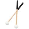 Zorveiio Rubber Xylophone Sticks, 2 X 8.75 Inch Mallets, Rubber Head Sticks, Xylophone Percussion Mallets, Xylophone Bell Chime Drum, White