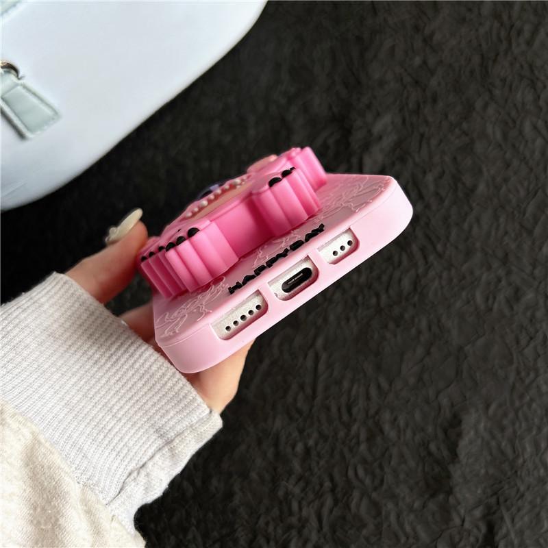 Силиконовый держатель со Стичем для чехла iPhone 11/12/13/14, 15/16 Pro Max