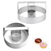 Donut Cutter With Handle, Stainless Steel Round Cutter, Circle Cutter, Multi-Functional Dough Slicing Tool Baking Molds