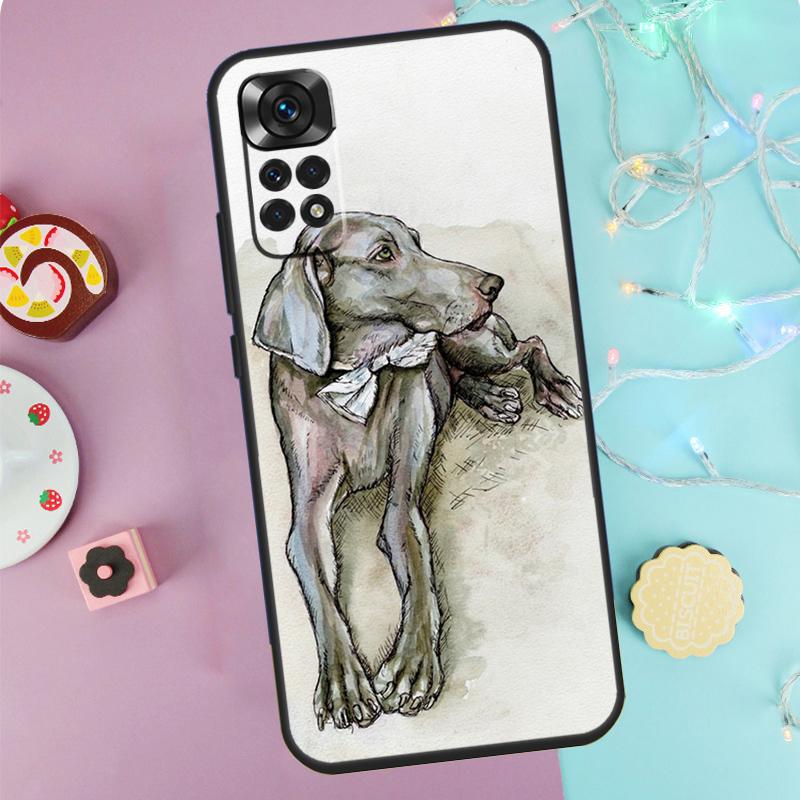 Weimaraner Dog Case For Xiaomi Redmi Note 9 10 11 12 13 14 Pro 9S 10S 11S 12S Redmi 14C 10C 12C 13C Cover