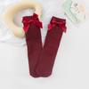 Lolita Autumn Winter Summer Toddler Socks Children' Socks Long Tube Socks Knot Socks Cotton