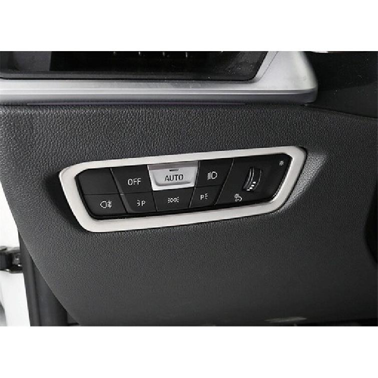 Для -20 BMW 3 серии G20 G28 Серебряная Рамка Кнопки Переключателя Фары Внутренняя Накладка