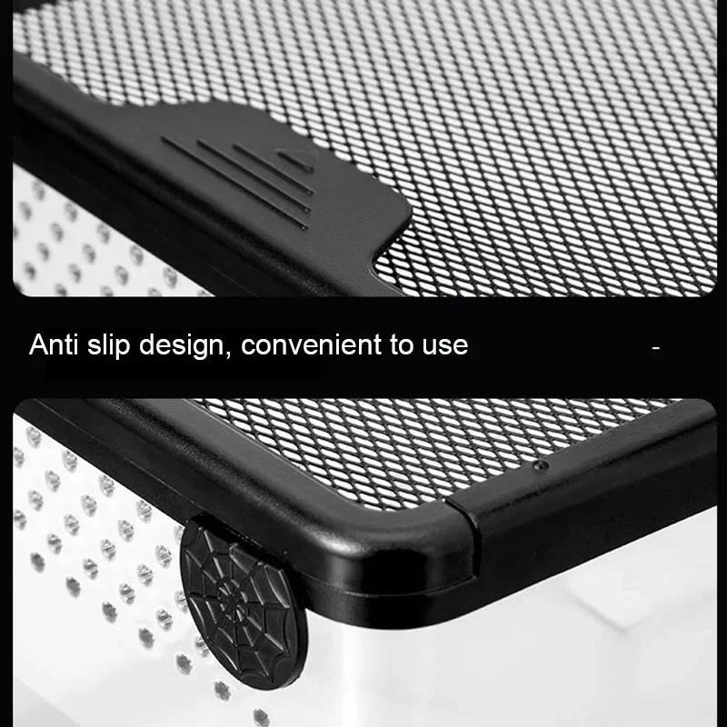 Transparent Reptile Pet Breeding Box Crawling Pet Feeding Box Lizard Silkworm Scorpion Beetle Insect Box Pet House Acrylic Cage