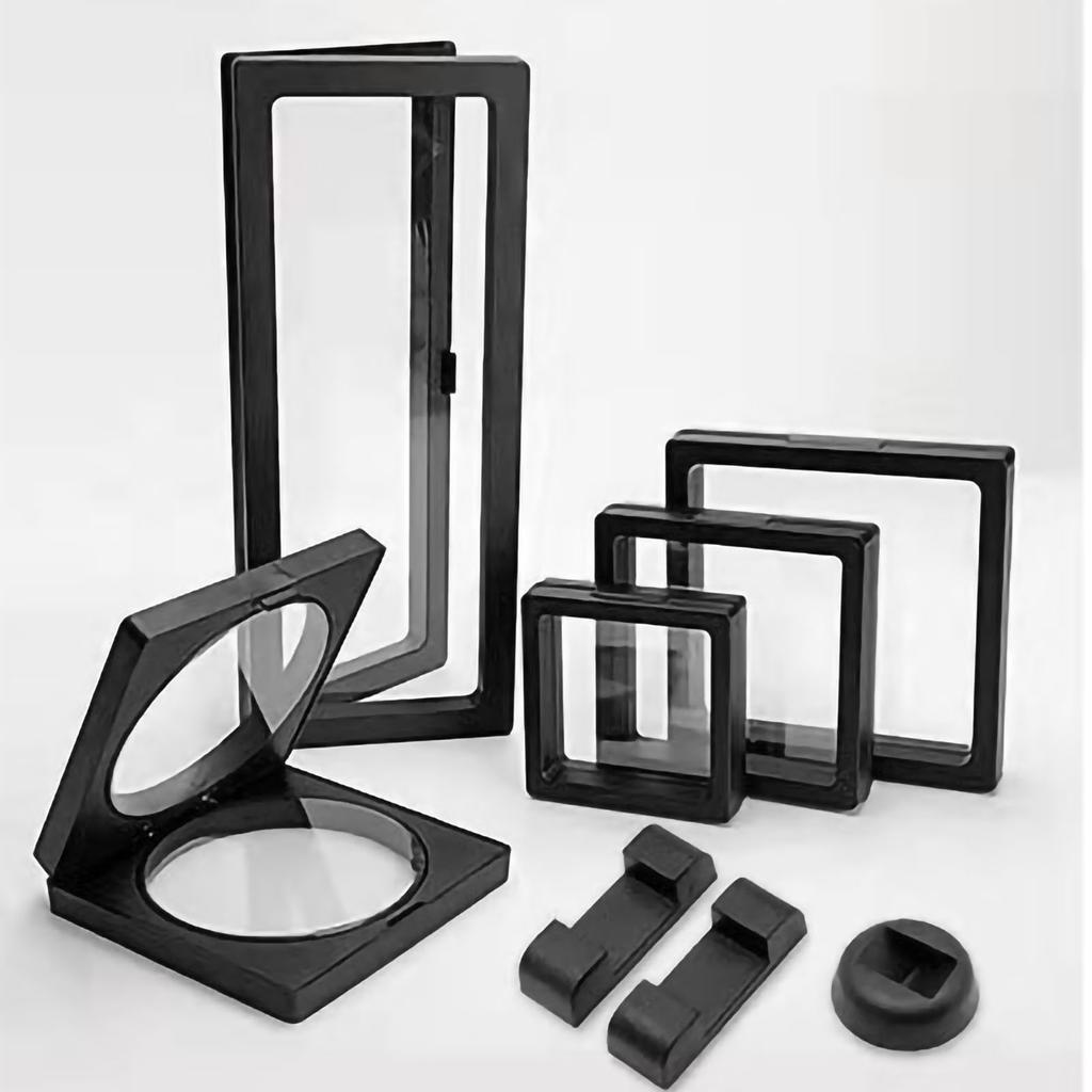 PE-пленка, коробка для хранения ювелирных изделий, прозрачная 3D плавающая рамка, держатель для дисплея, пленка, коробка для демонстрации ювелирных изделий