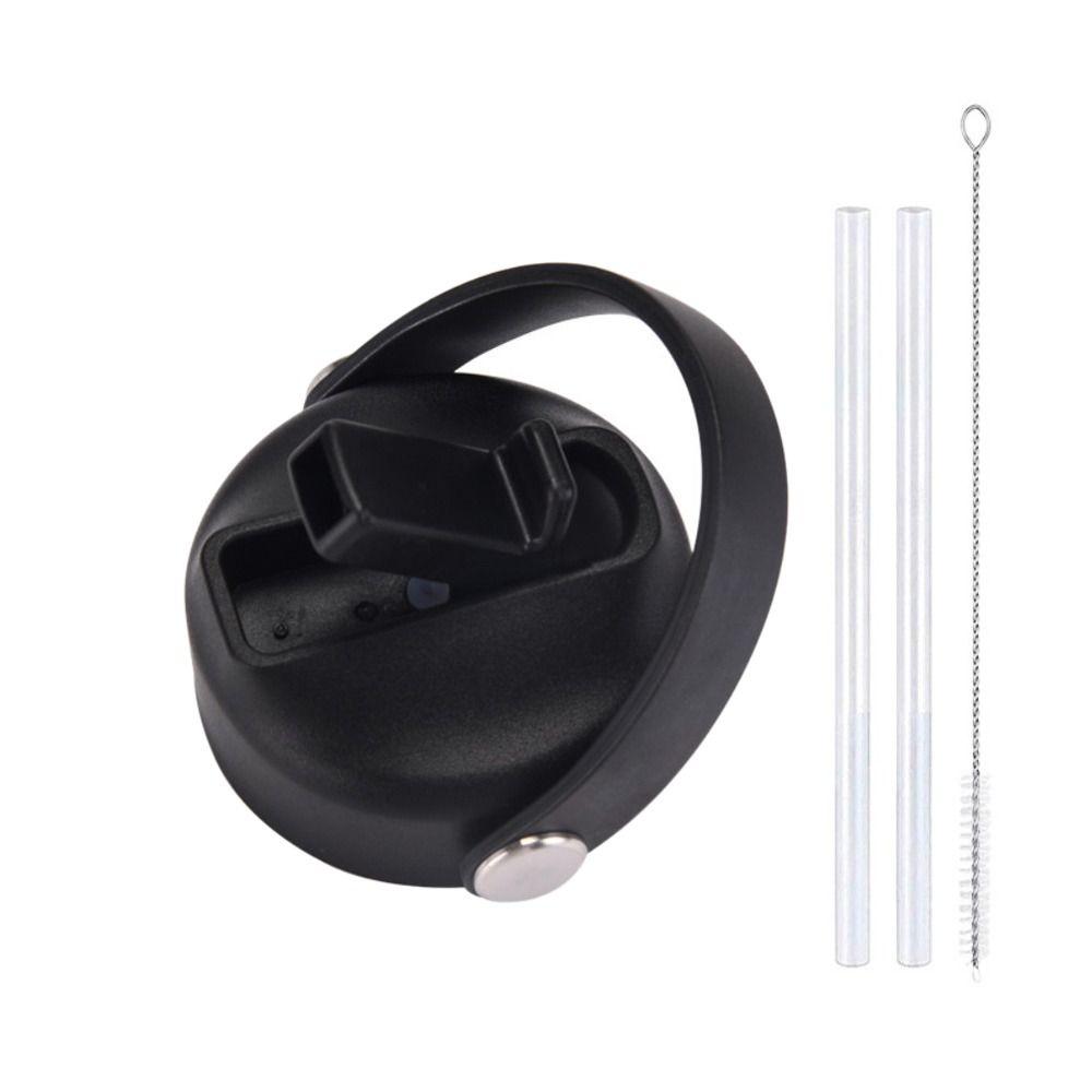 Портативная пластиковая крышка для чашки из полипропилена, защита от брызг и проливания, широкое горлышко, крышка с носиком, с большой ручкой, для соломинки, откидная крышка, аксессуары для спортивной бутылки