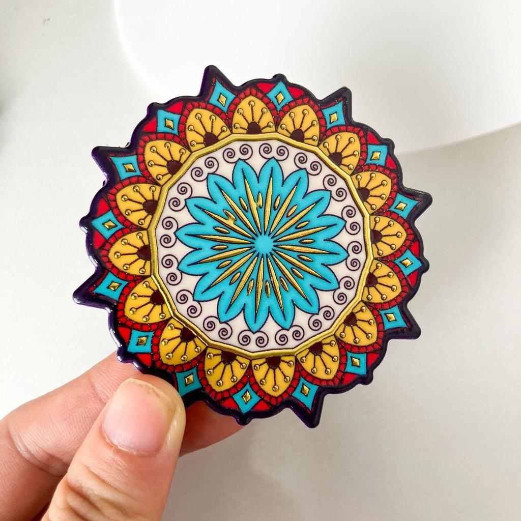 New Possinian Style Embossed Bronzing Process Melamine Refrigerator Sticker Hot-selling Synthetic Resin Decorations