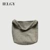 Retro Female Lazy Style Korean Woolen Tote Bag Autumn Winter Large-Capacity Commuter One-Shoulder Mo