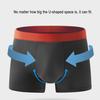 Мужские трусы-боксеры, эластичные, средней посадки, облегающие, высокоэластичные, шорты, трусы-шорты, цветные, U-образные, дышащие трусы