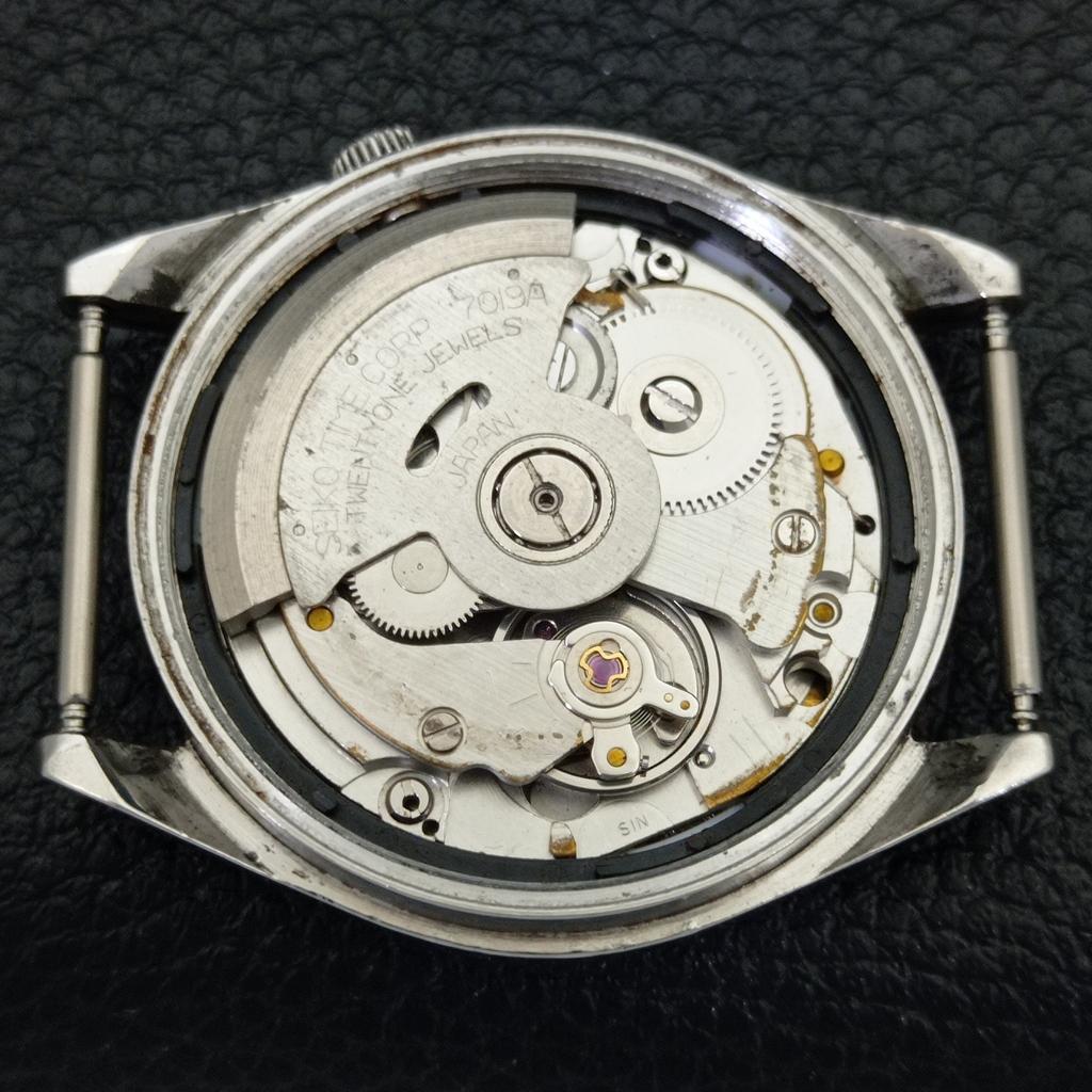 Б/У винтажные мужские часы SEIKO 5 AUTOMATIC 7019A из Японии с зеленым циферблатом a433425-2 R116-a433425