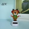 Festive Car Interior Accessories Solar Powered Dancing Ornament, Creative Dashboard Christmas Cartoon Figure for Santa Claus Auto Decoration,