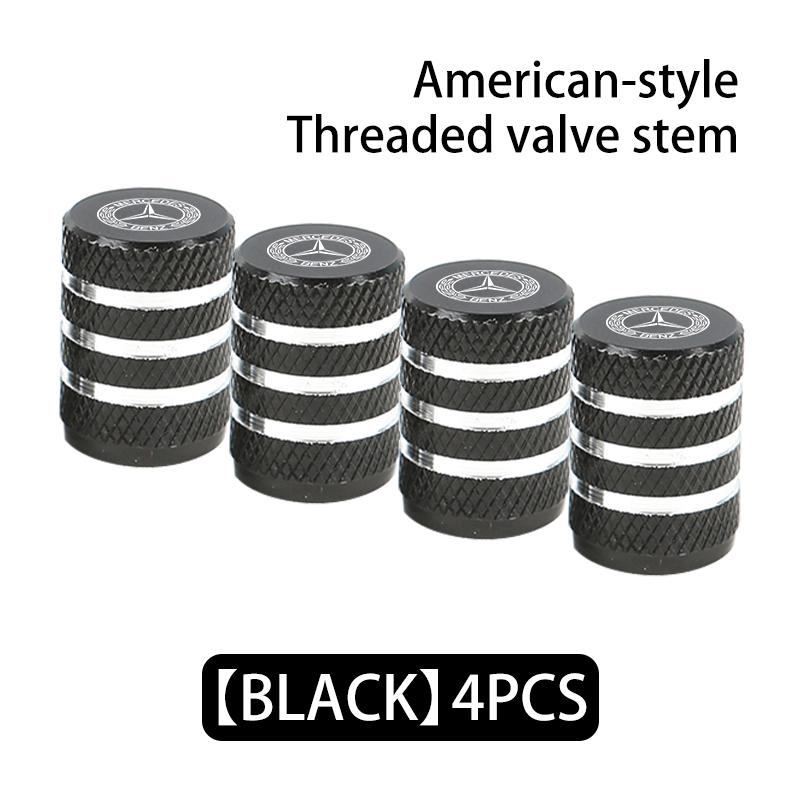 4PCS Alloy Car Wheel Tire Valve Air Stem Cap Cover Decoration Accessories For Benz AMG VIANO GLB GLC W108 W124 W126 W169 W176 PH8