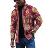 Men's Fashion Trend Daily Casual Printed Long Sleeve Button Down Jacket