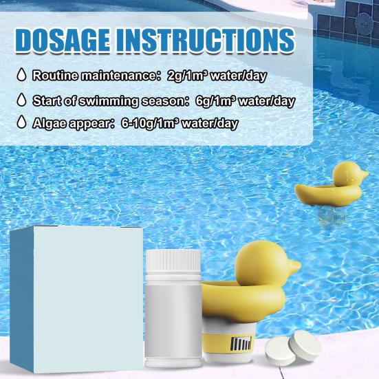 Диспенсер для таблеток для бассейна, простой в эксплуатации, в форме мультяшной утки, шипучий диффузор для таблеток, аксессуары для бассейна