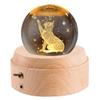 Mozalida Music Box Cute Cat and Butterfly Crystal Ball Music Perfect As a Birthday Christmas Snow Globe Day Moon or for Features Ambient Bedside LED