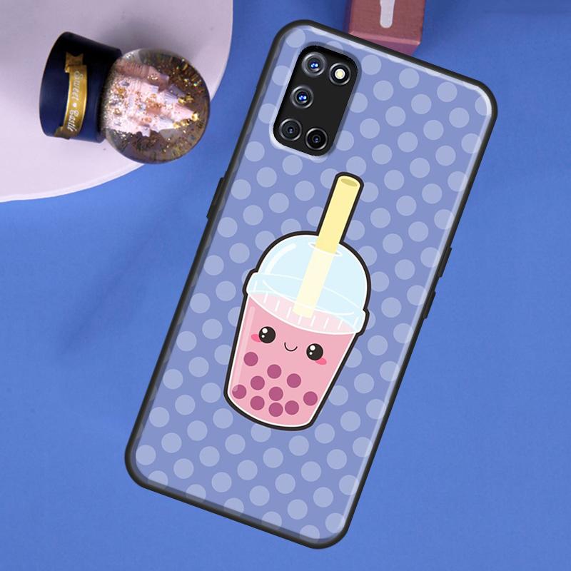 Чехол для телефона с молочным чаем боба для Oppo A60 A40 A80 A16 A76 A96 A91 A15 A17 A74 A94 A54 A57S A18 A38 A58 A78 A98