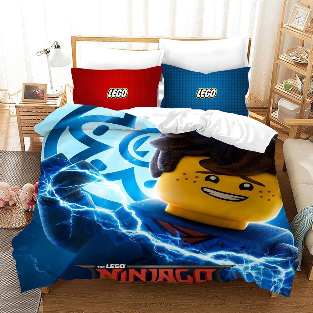 Комплект постельного белья, трехпредметный набор серии Lego, можно использовать для 3D цифровой печати