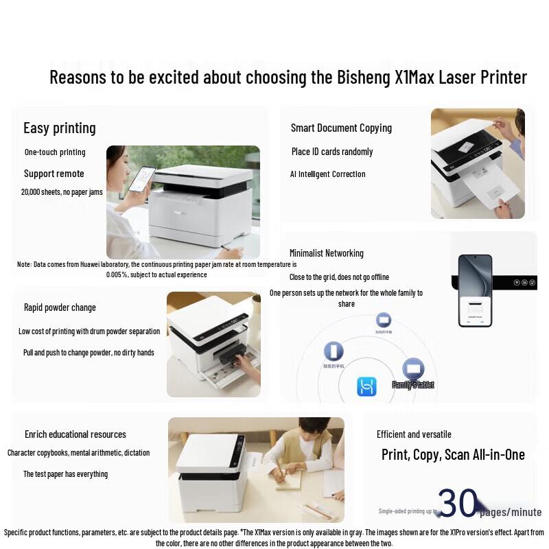 HUAWEI Bisheng X1 MAX Laser Printer CN plug (adapter included)