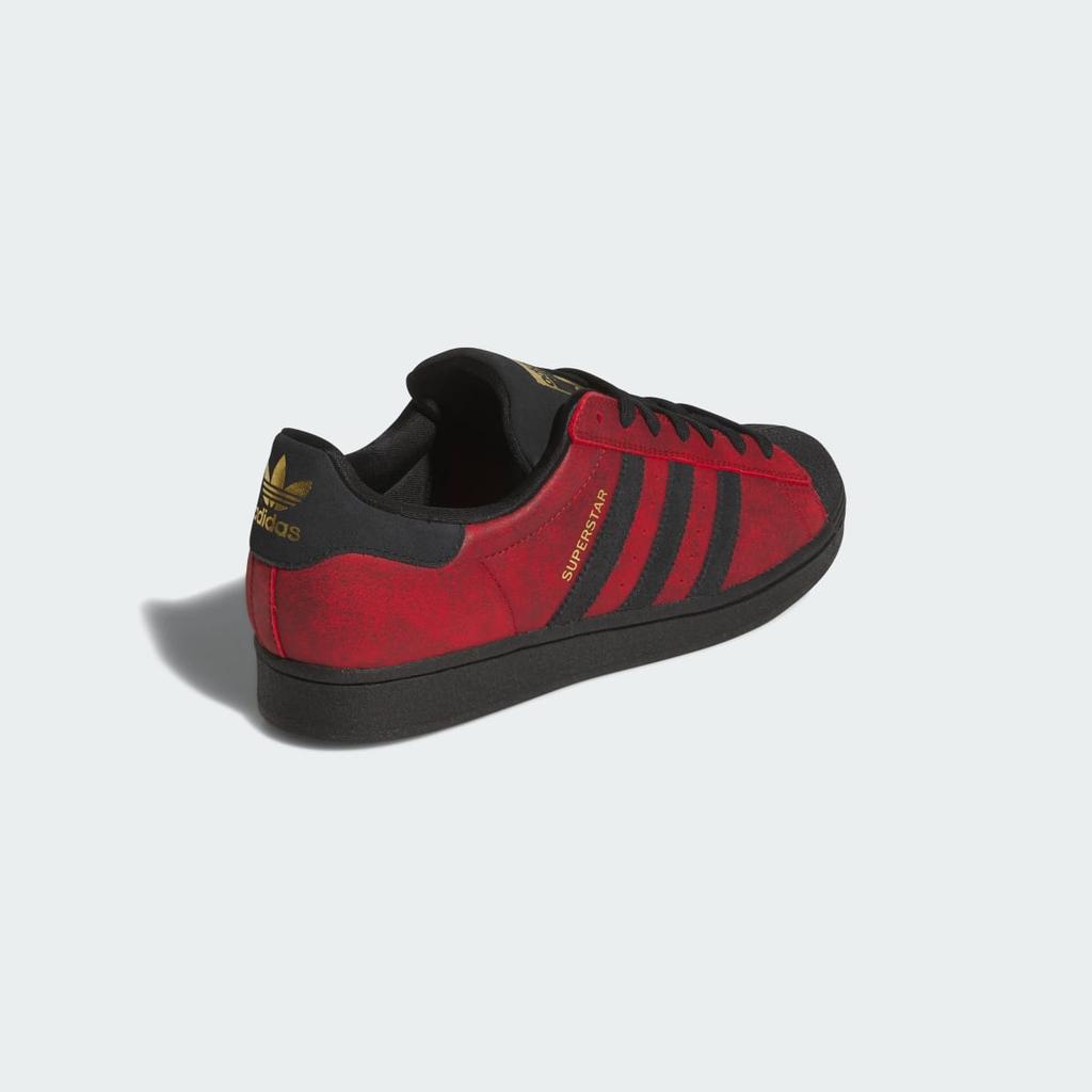 adidas SUPERSTAR ADV KJ5118 Unisex Originals Sneakers Better Scarlet / Core Black / Gold Metallic