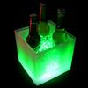 Светодиодное ведро для льда, охладитель для напитков, меняющий цвет RGB, квадратный ящик для льда, охладитель для пива 3,5 л