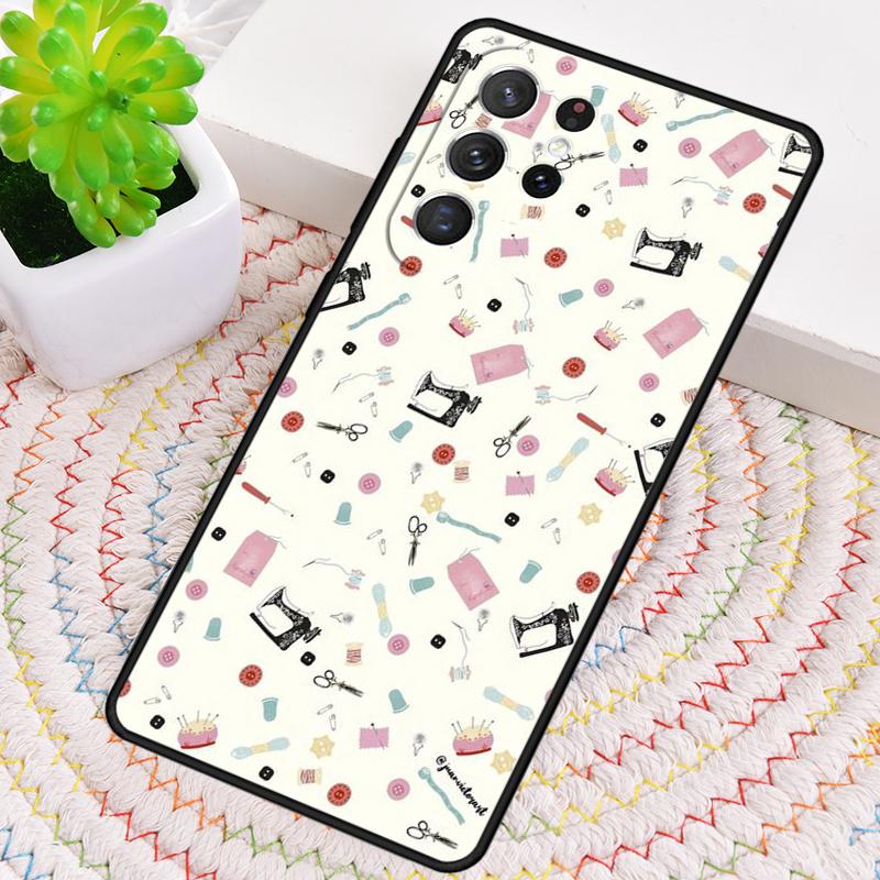 Чехол для телефона из ТПУ с принтом швейной машины Для Samsung Galaxy note 10 pro S26 S25 S24 S23 S22 Ultra Plus S21 FE S20 Ударопрочный чехол
