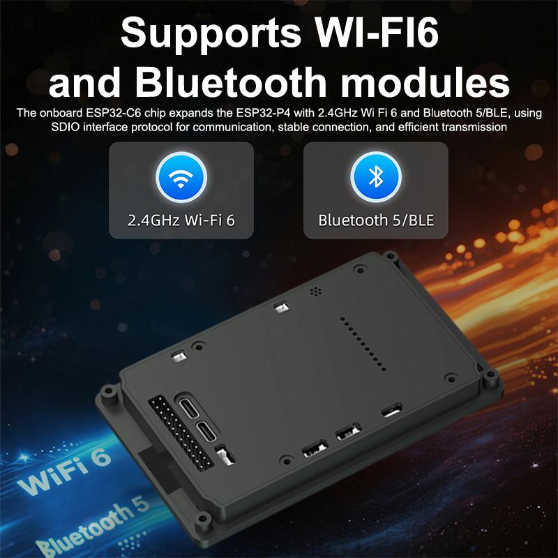 Esp32P4 4,3-дюймовая IPS емкостная сенсорная плата разработки Модуль высокой четкости Поддержка Wifi 6 и Bt5 Встроенный Esp32-C6