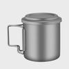Portable Pure Titanium Tea Set - High-End Travel Teapot with Quick Cup and Water Separation for Camping