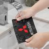 For Mitsubishi ASX Lancer Ex Galant Grandi Ecolis Competition Car Logo Non Slip Mat Auto Dashboard Sticky PVC Pad Accessories