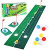 Complete Golf Putting Practice Set Includes Mat and Accessories for or Multiplayer Use to refines Technique Anywhere