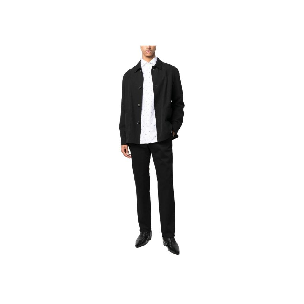 Emporio Armani SS23 Рубашка с длинным рукавом с узором Мужские рубашки Белый 3R1C86-1K0BZ-F1A5