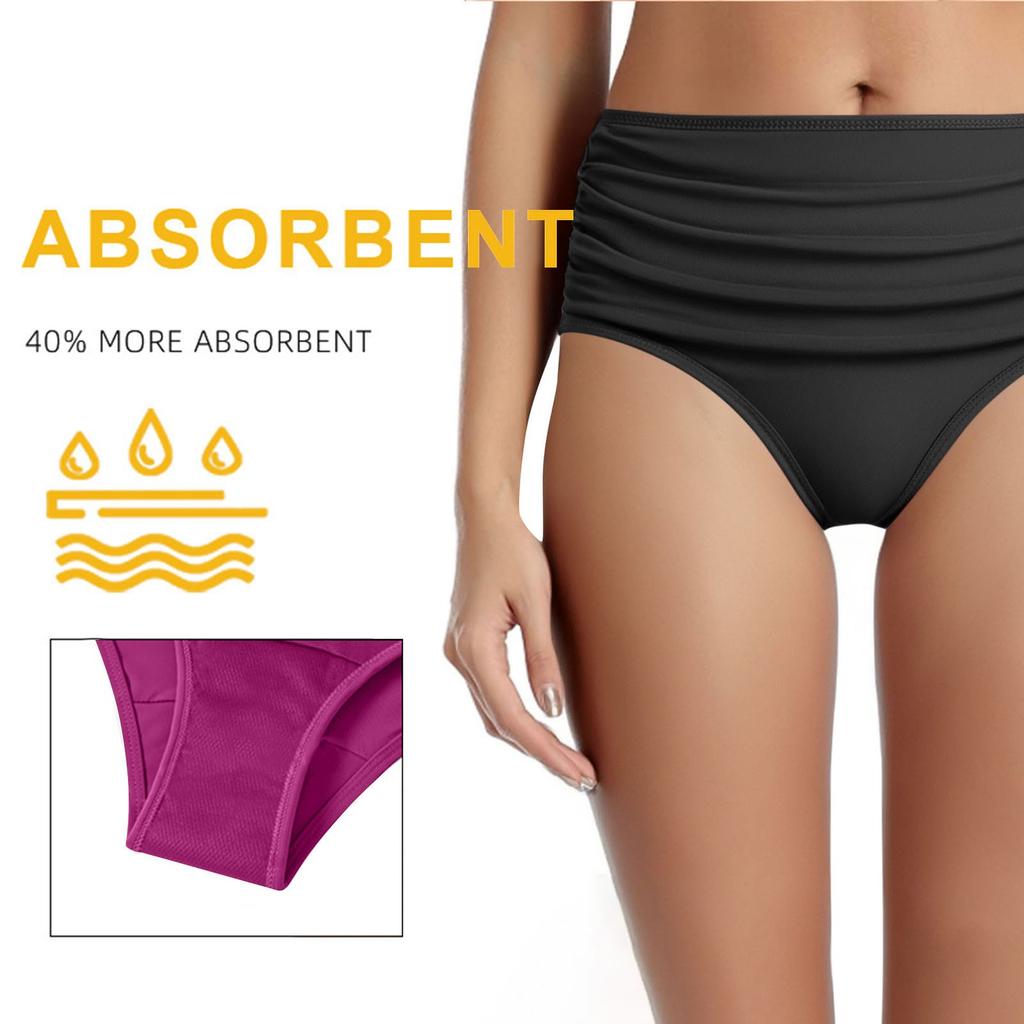 Swimwear Menstrual Leakproof Bikini Bottom Absorbent Pants High Waist Swimming Trunks For Teenagers Women
