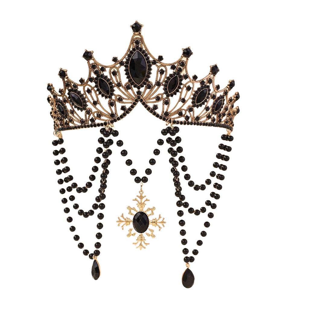 Мадонна нимб головной убор Лолита ретро ручная работа Хэллоуин темный готический стиль корона аксессуары для волос