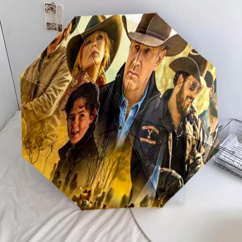 Автоматический зонт Yellowstone Ranch Legacy - Подходящий для путешествий, на открытом воздухе, портативный зонт, подарок на день рождения, предметы первой необходимости