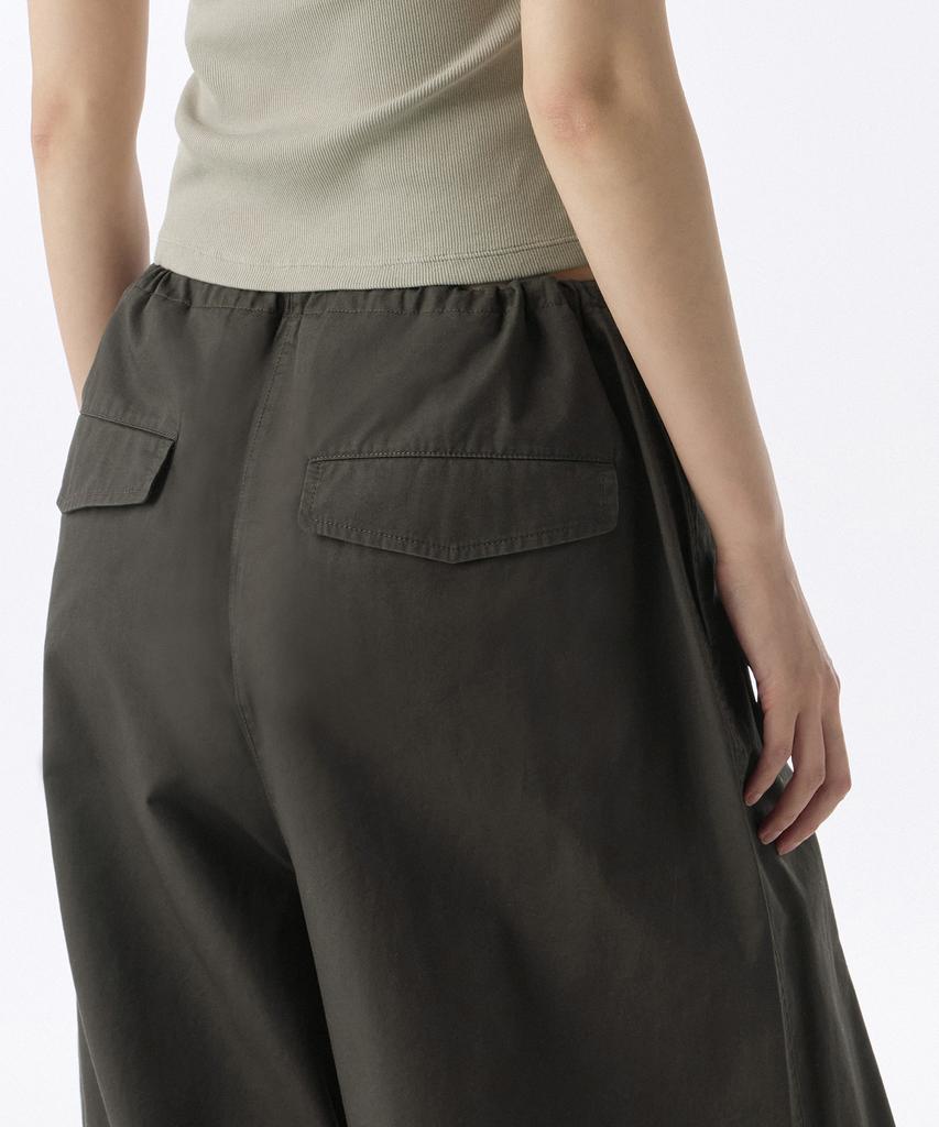 MUSINSA STANDARD WOMAN Women'S Cotton Parachute Pants [Gunmetal]