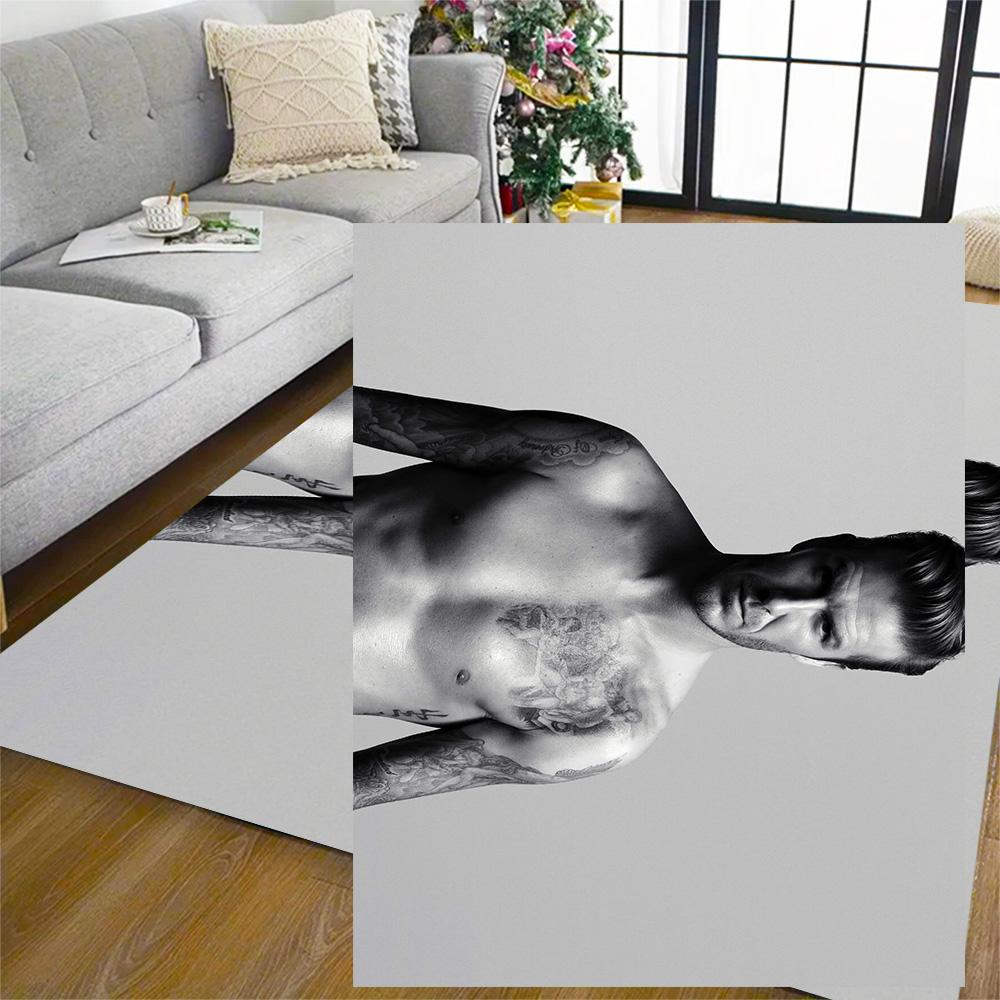 David Beckham's Torso Floor Mat Suitable for Decorate room Playrooms Dormitory Bedrooms Anti-slip Rug Anime Office Decor Wedding Party Gift